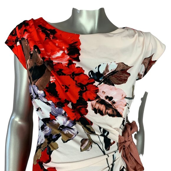 TAYLOR FOR PEA IN A POD | Pink Floral Tie Dress SM - Picture 3 of 7